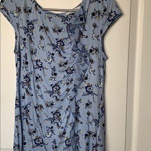 Dressy blouse with ruffle detail